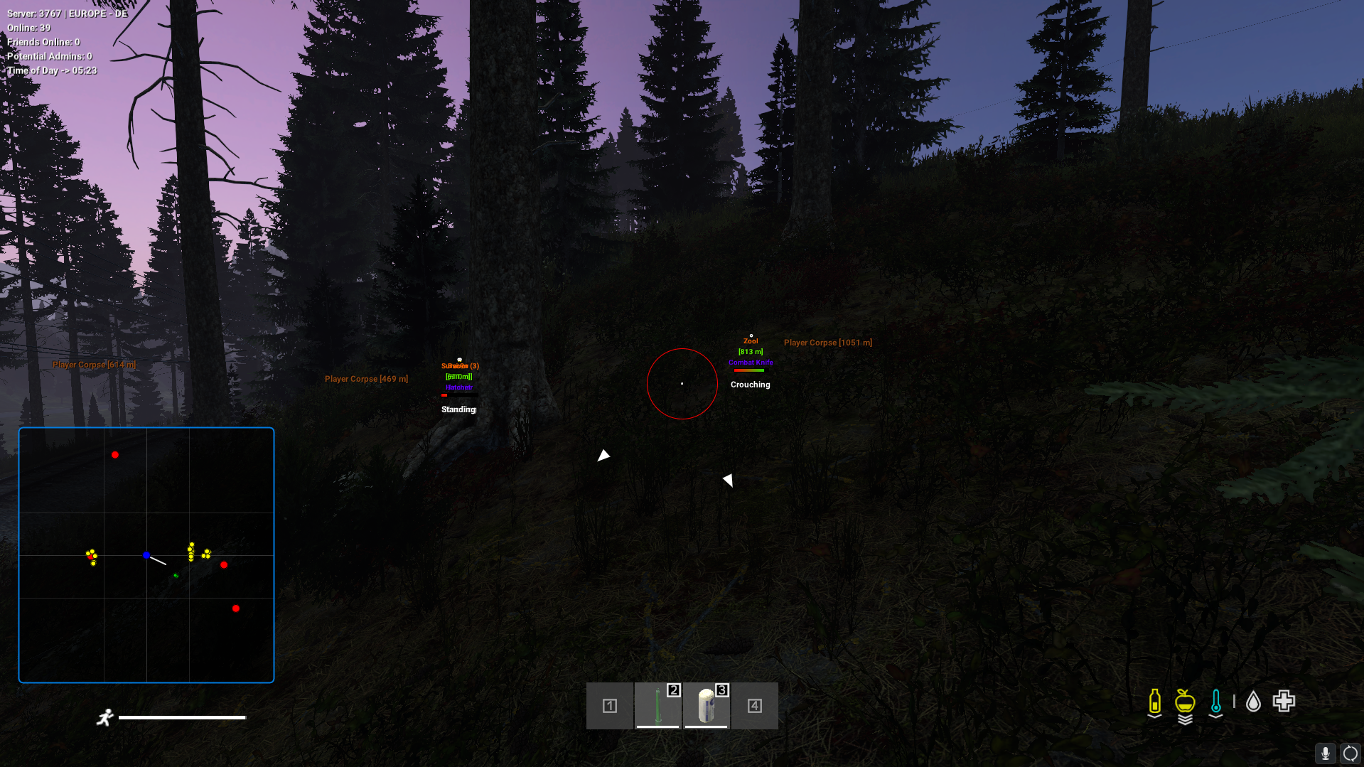 Exploits menu